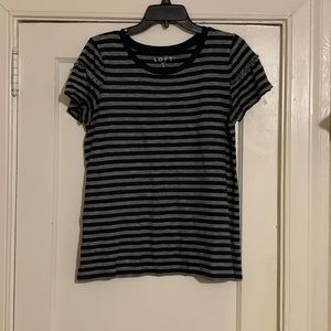 Loft striped shirt with a little fringe on sleeve